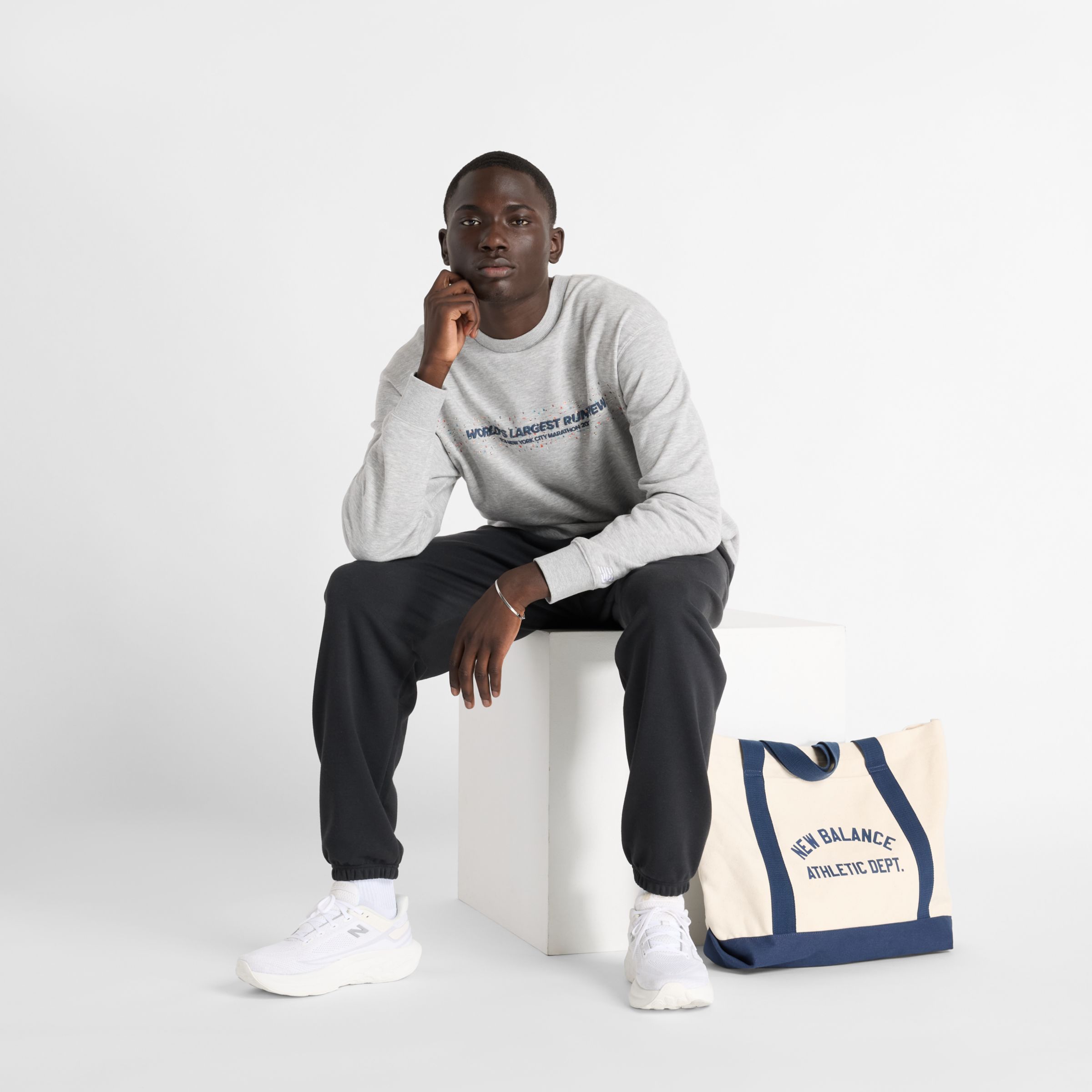 NYC Marathon French Terry Graphic Crew - New Balance 