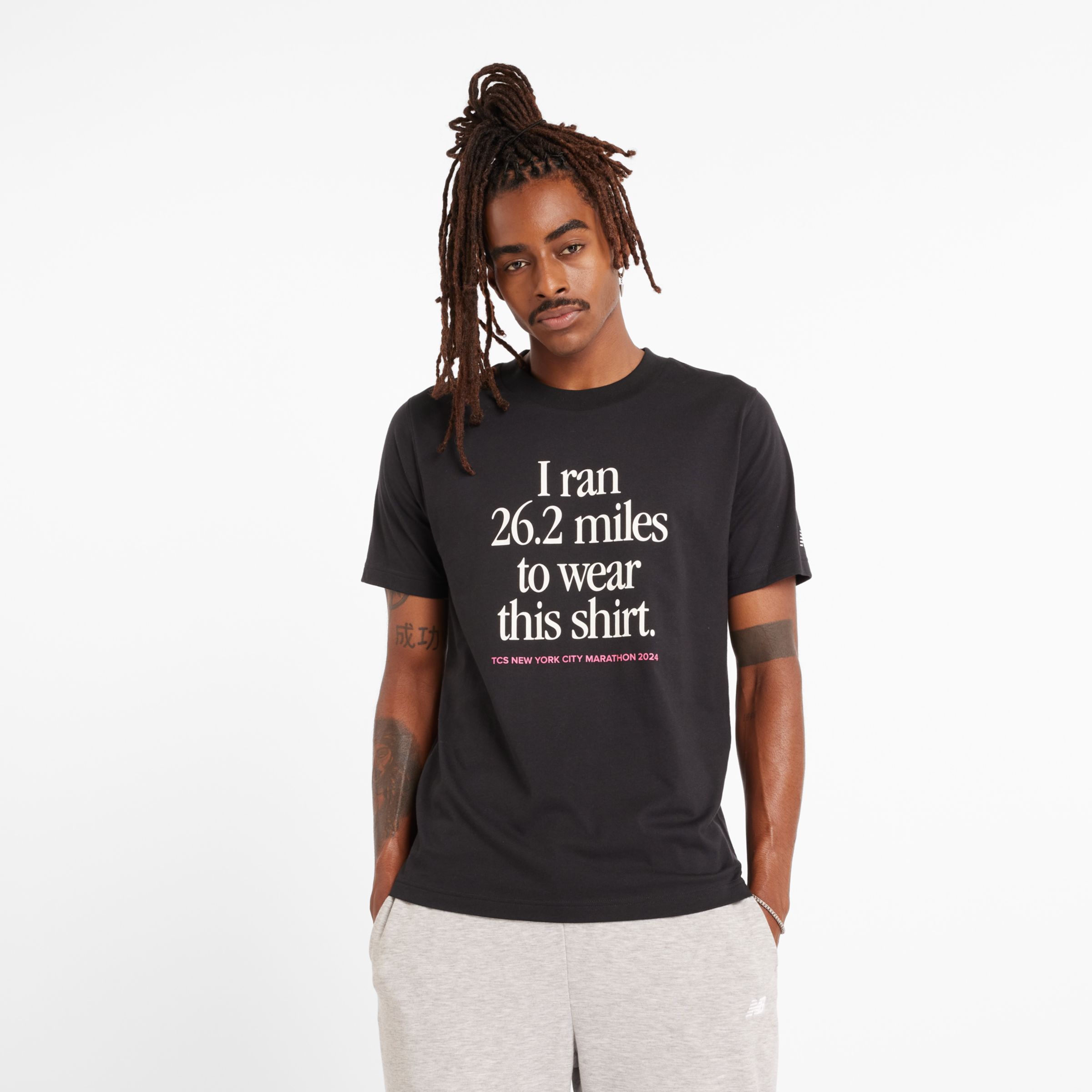 

New Balance Men's NYC Marathon Graphic T-Shirt Black - Black