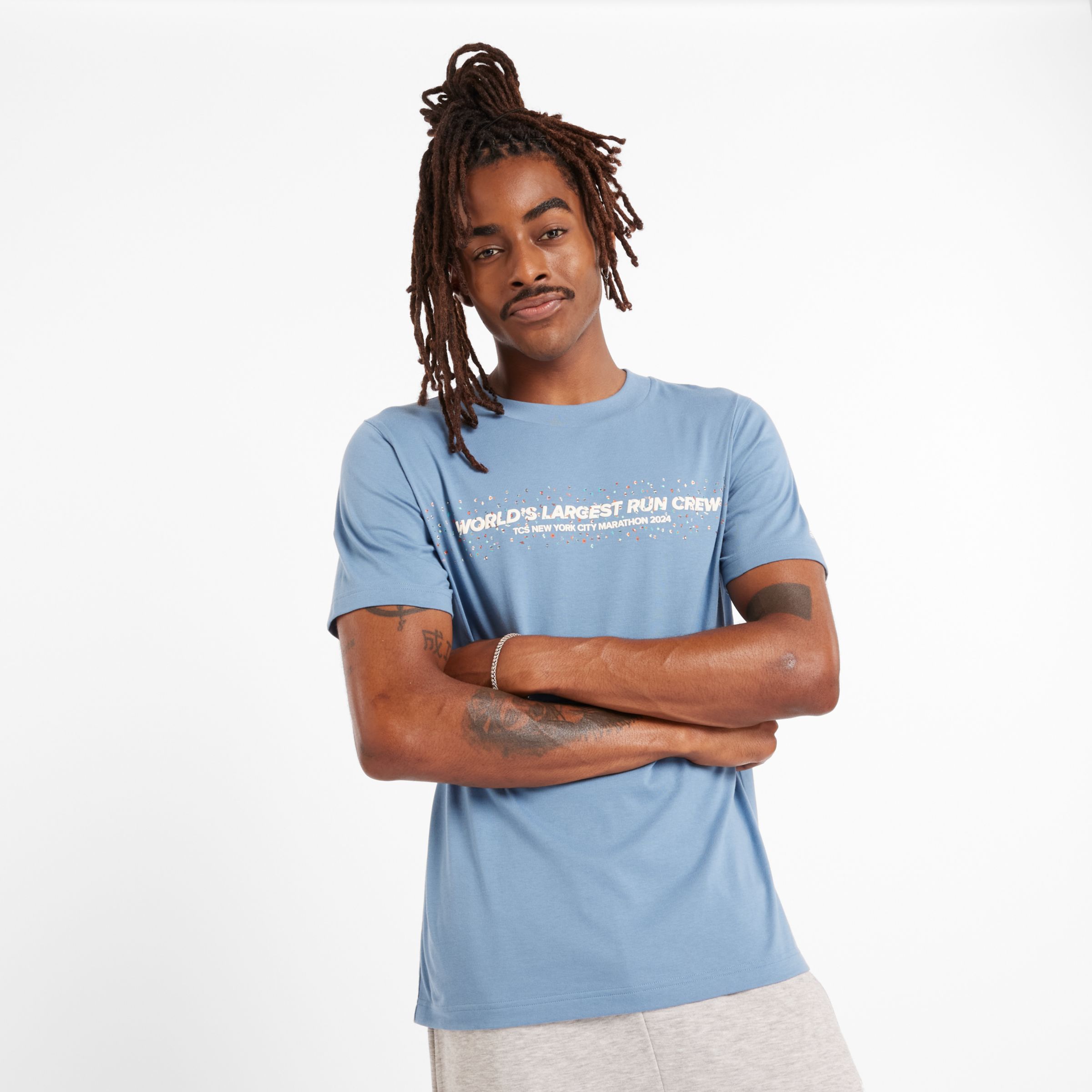 

New Balance Men's NYC Marathon Graphic T-Shirt Blue - Blue