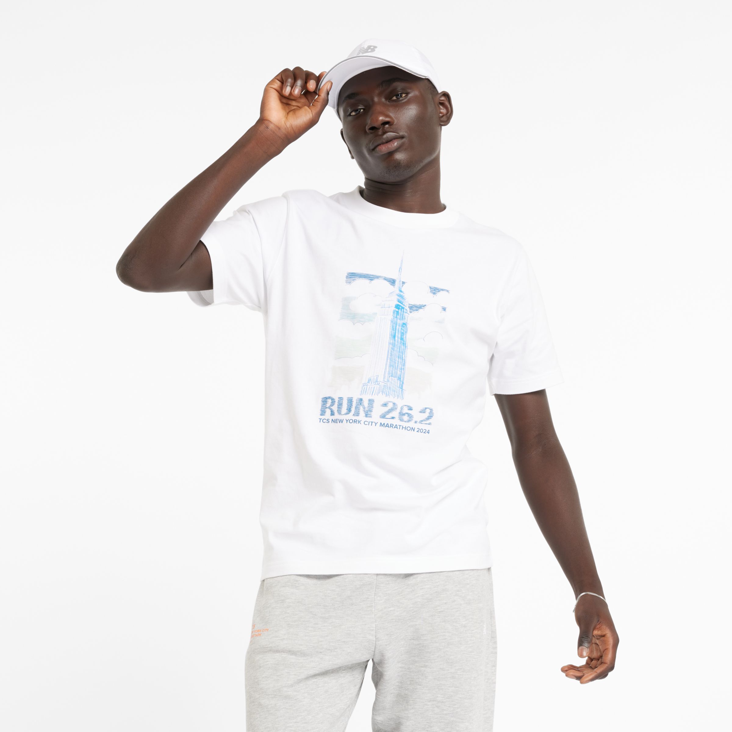 

New Balance Men's NYC Marathon Graphic T-Shirt White - White