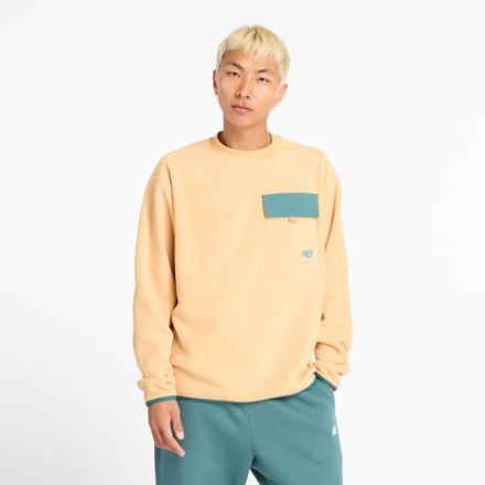 New balance yellow sweatshirt best sale