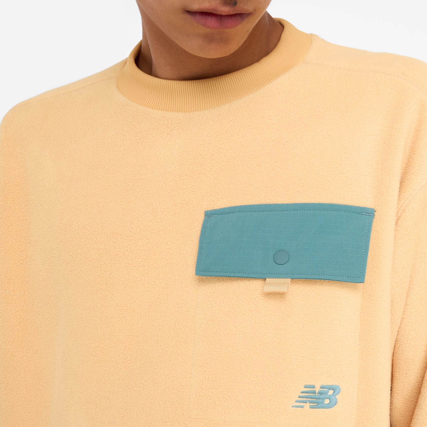 Мужской свитер New Balance Lindor Fleece Pullover, цвет: Dolce — фото 5