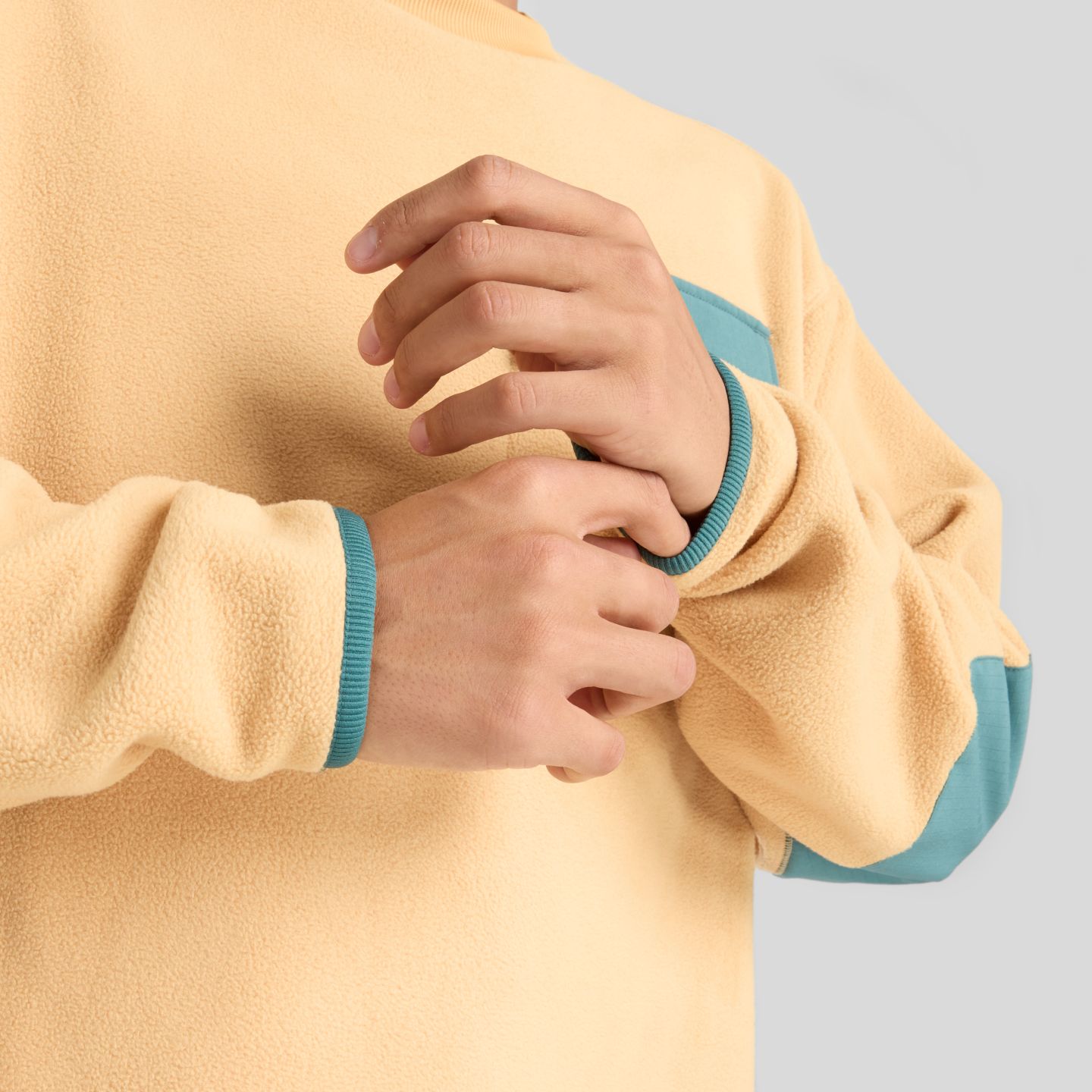 Мужской свитер New Balance Lindor Fleece Pullover, цвет: Dolce — фото 3