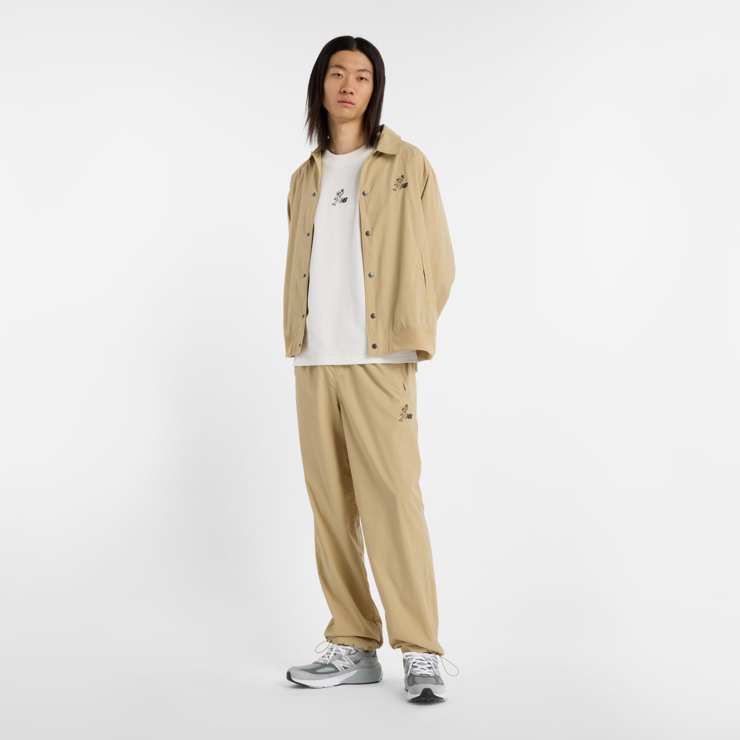 Мужская футболка New Balance Shohei Signature Logo, цвет: Морская соль — фото 2