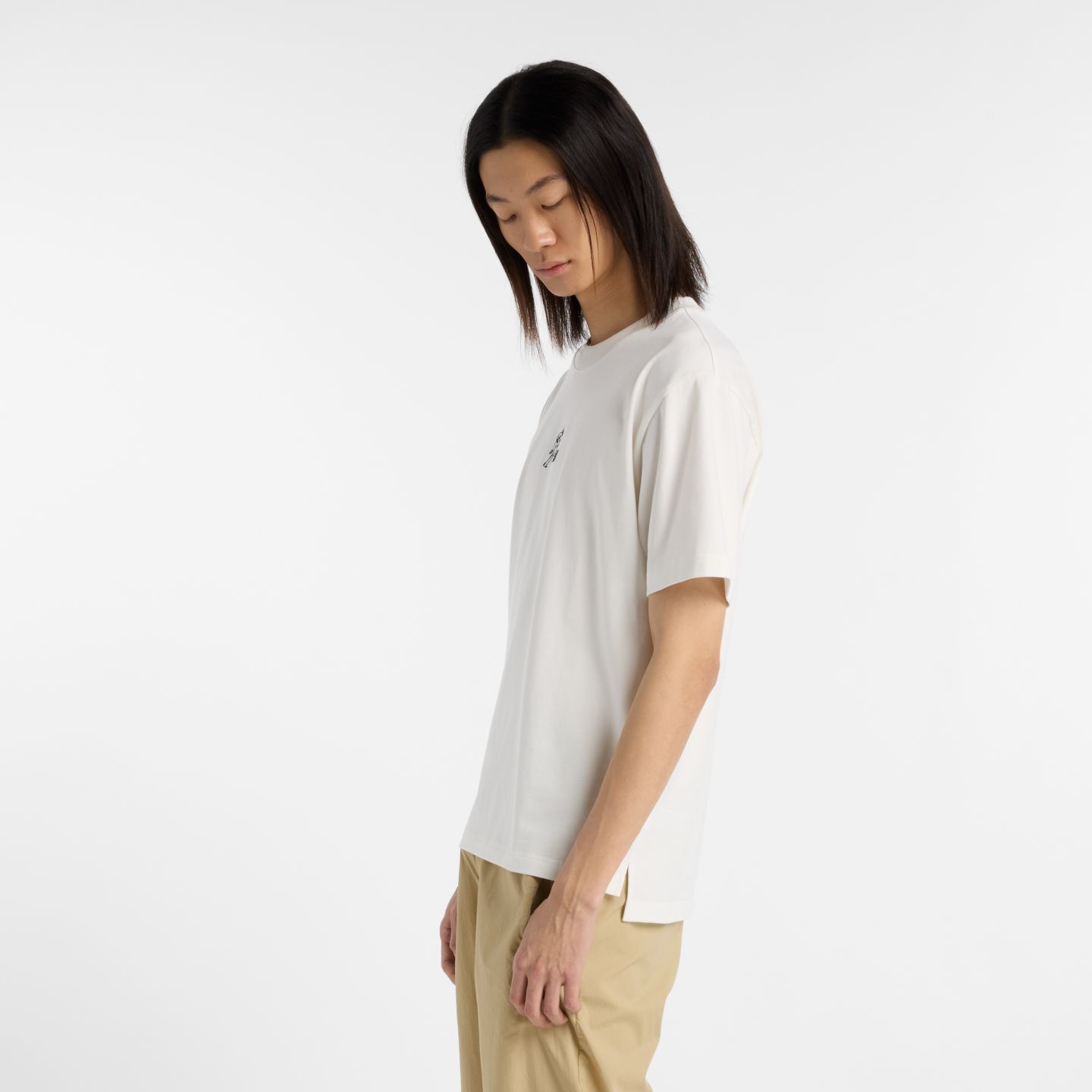 Мужская футболка New Balance Shohei Signature Logo, цвет: Морская соль — фото 5