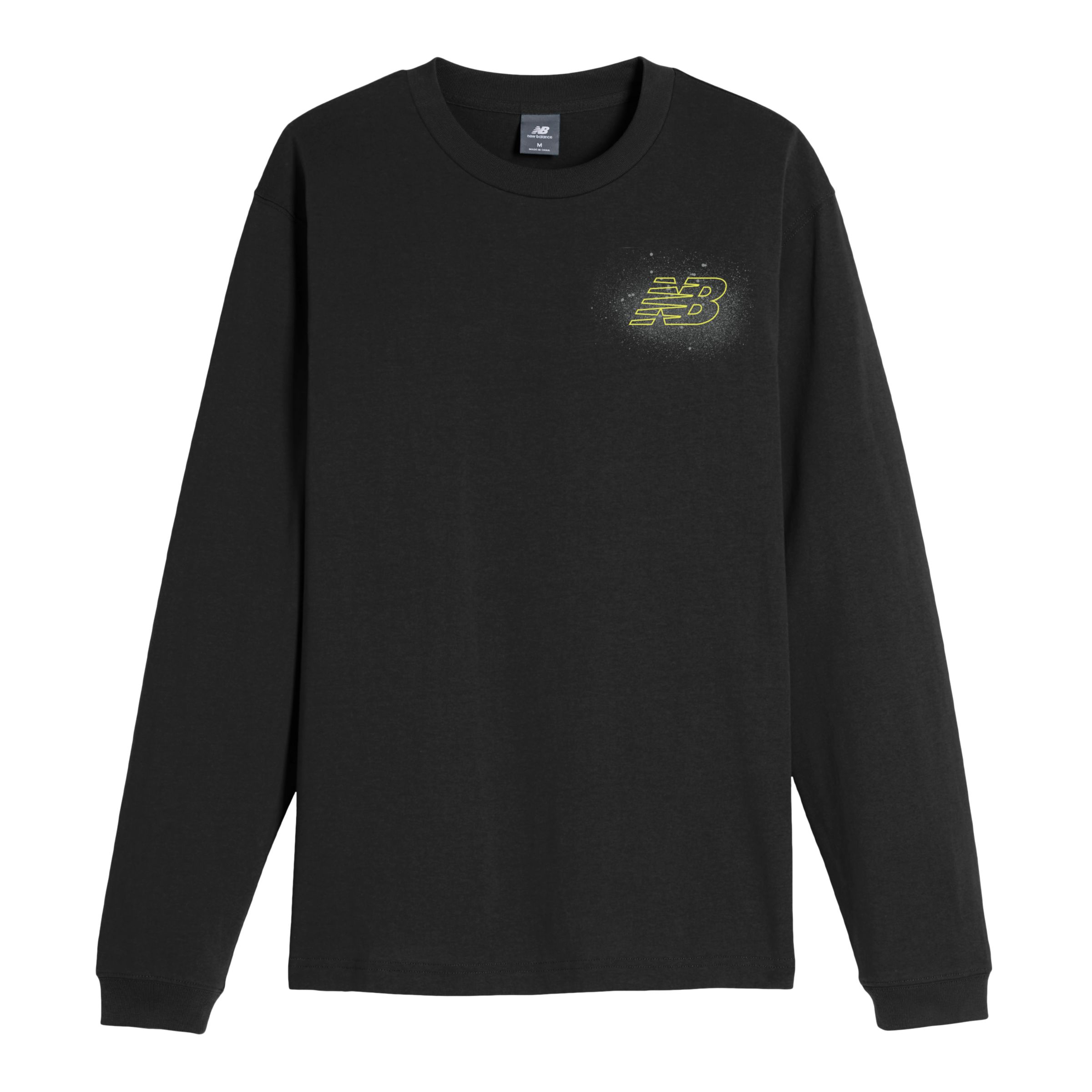 

New Balance Men's Spray Paint Long Sleeve Black - Black