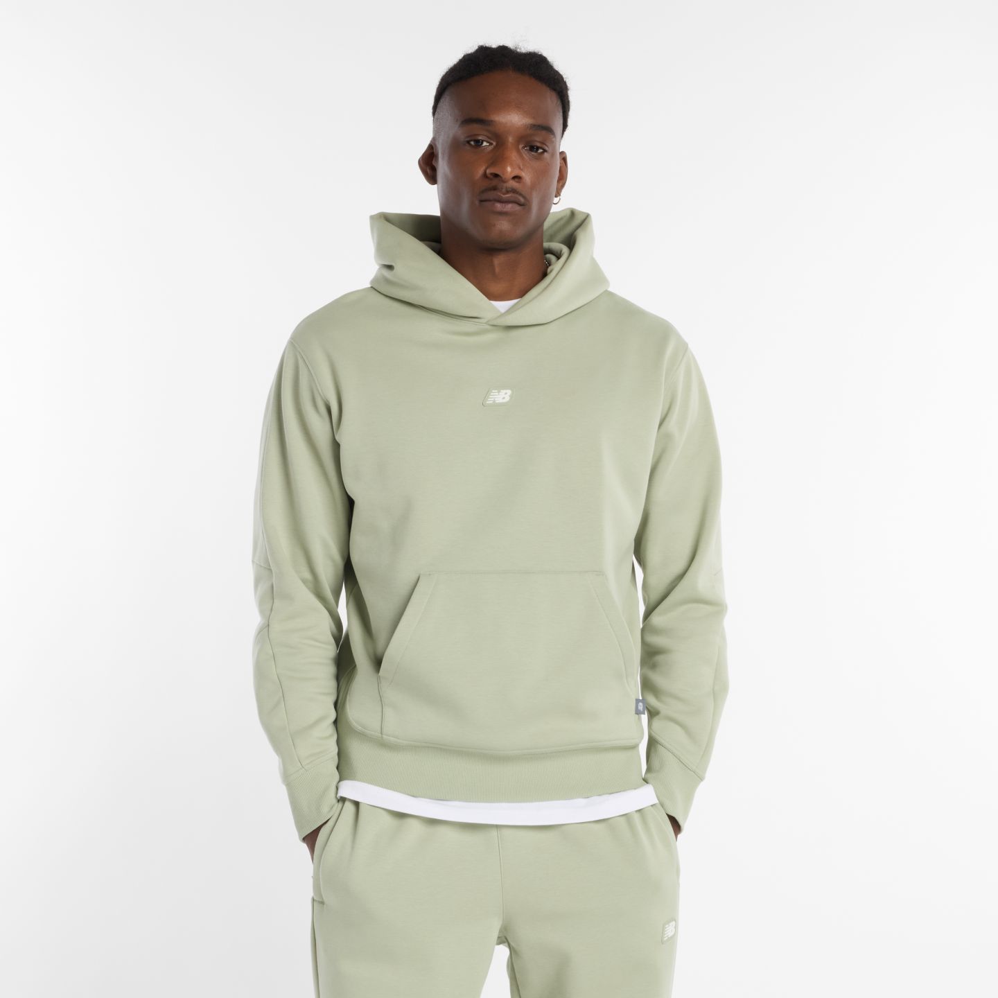 Мужское худи New Balance All Day Uniform, цвет: Змеиный — фото 1