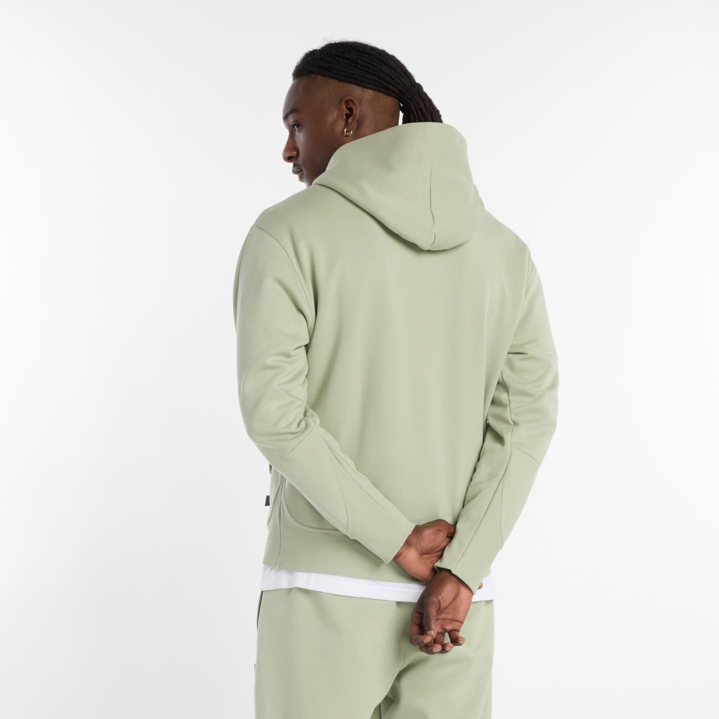 Мужское худи New Balance All Day Uniform, цвет: Змеиный — фото 3