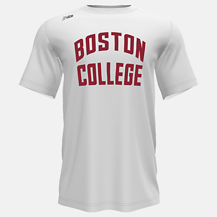 New Balance Short Sleeve Tech Tee(Boston College), MT500BCFWT image number null