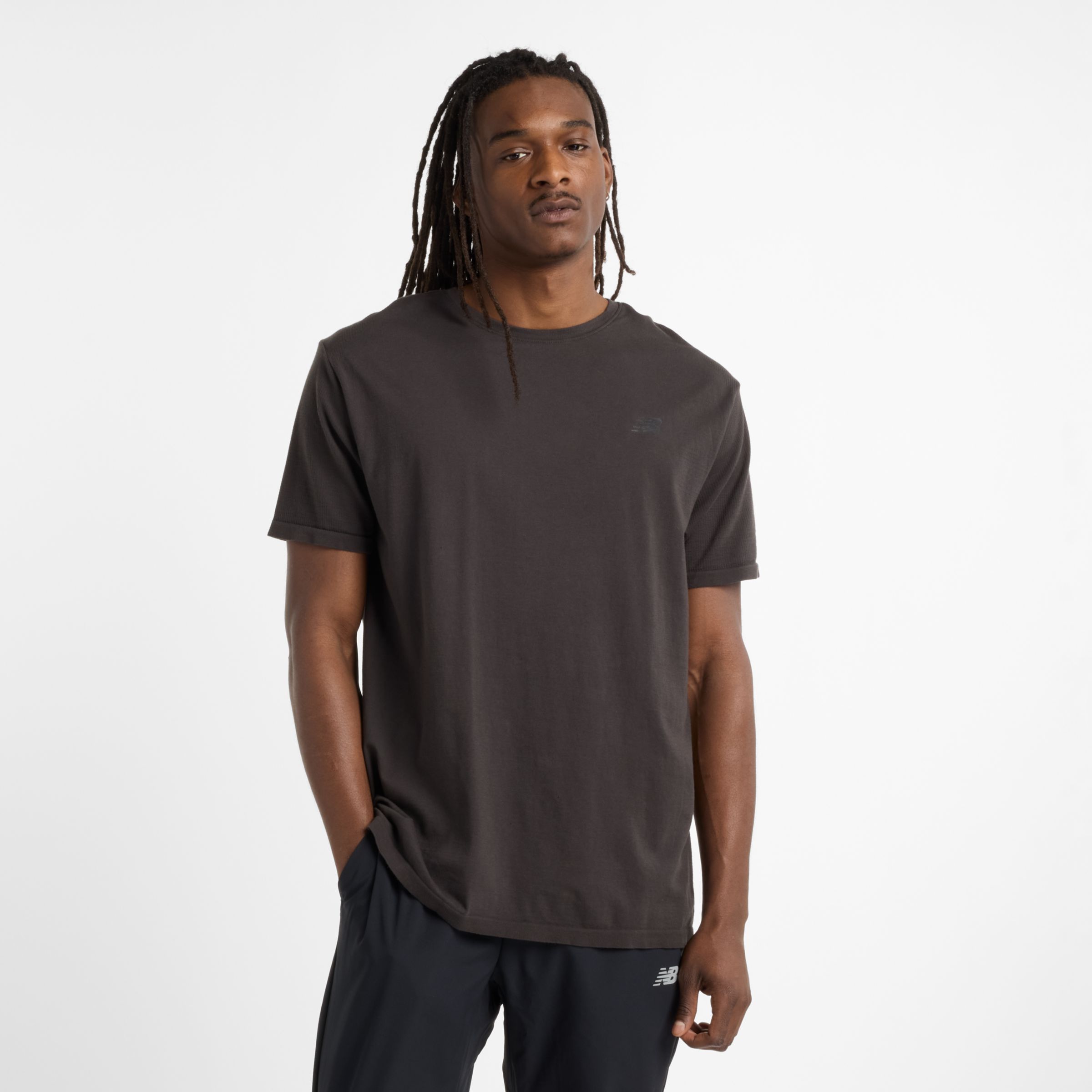 

New Balance Men's Rest Day Knit Relaxed T-Shirt Grey - Grey
