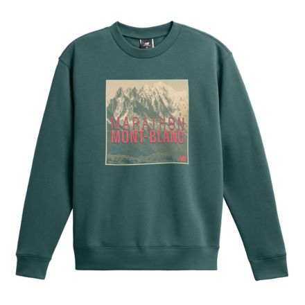 Marathon du Mont Blanc Athletics French Terry Crew, NEW SPRUCE, MT51113NUS