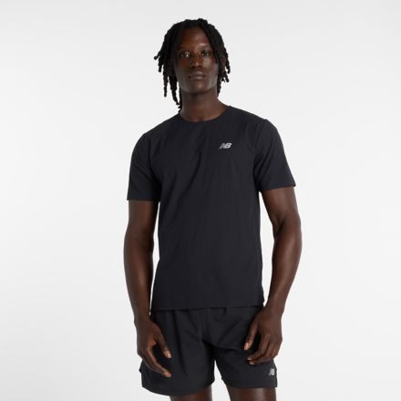 Race Day Ultra Light T-Shirt, BLACK with SLATE GREY, MT51208BK