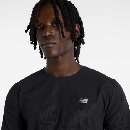 Race Day Ultra Light T-Shirt, BLACK with SLATE GREY, MT51208BK