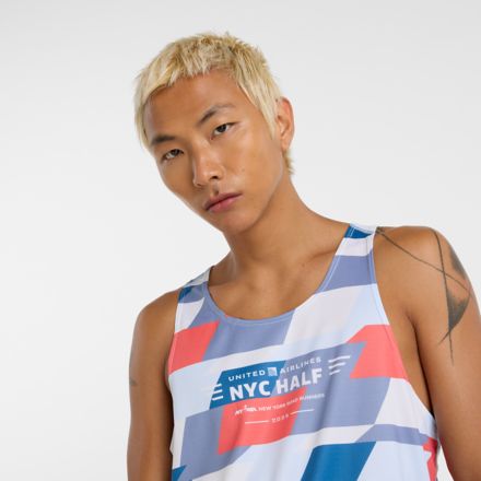 United Airlines NYC Half Printed Run Singlet