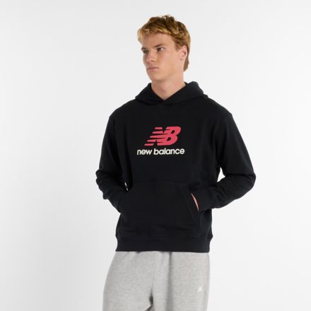 Athletics French Terry Logo Hoodie, BLACK, MT51512BK