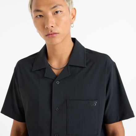 Seersucker Button Up Short Sleeve
