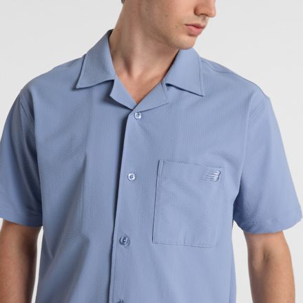 Seersucker Button Up Short Sleeve
