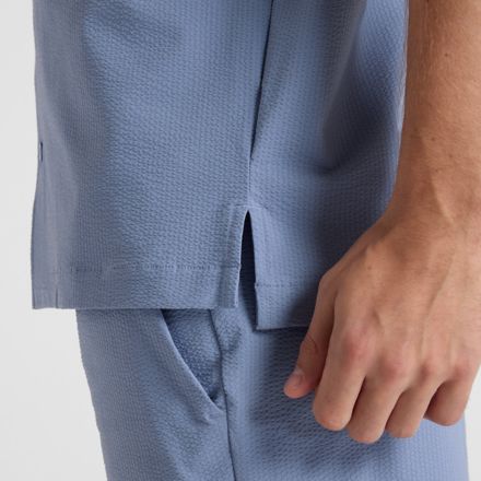 Seersucker Button Up Short Sleeve