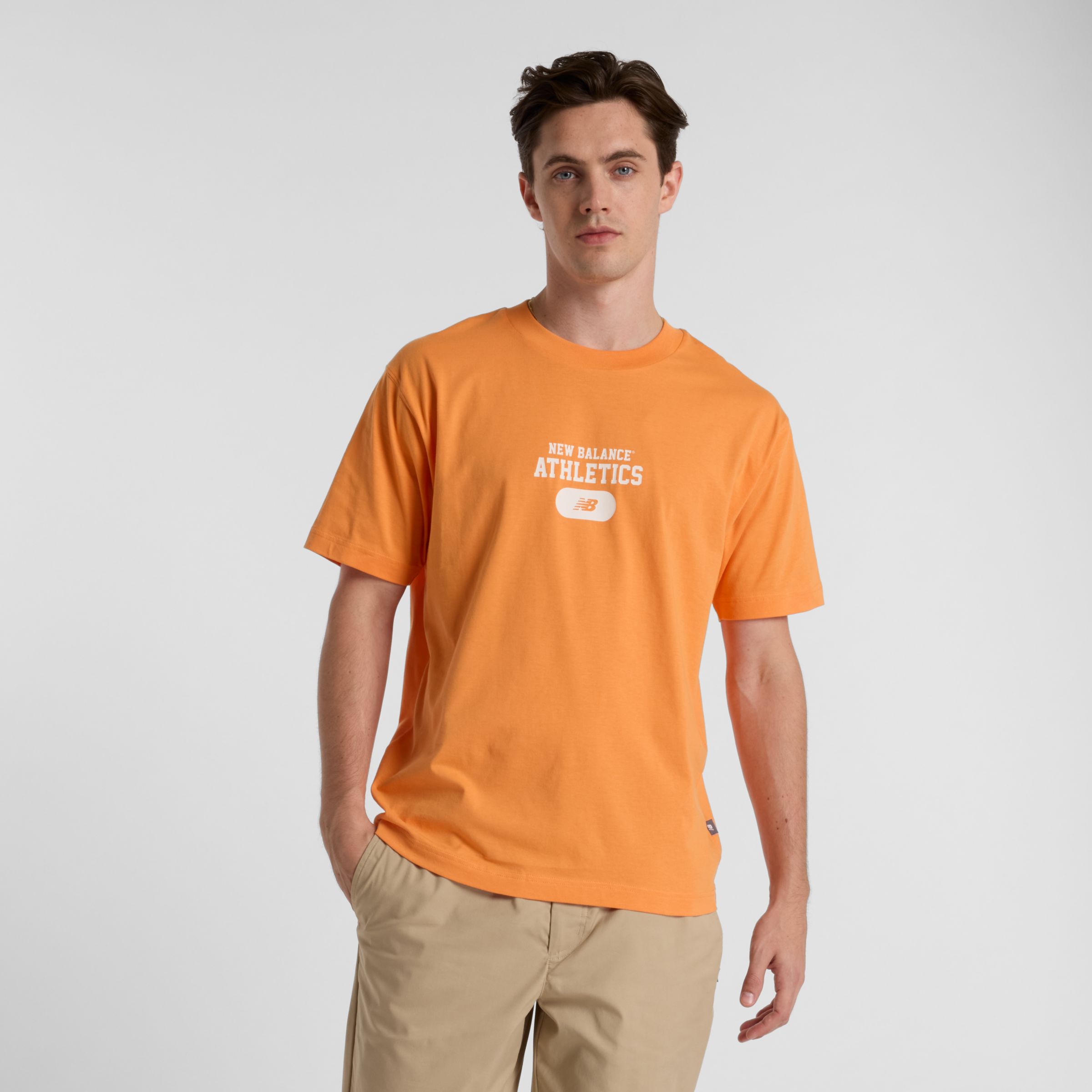 

New Balance Men's Heritage Graphic T-Shirt Orange - Orange