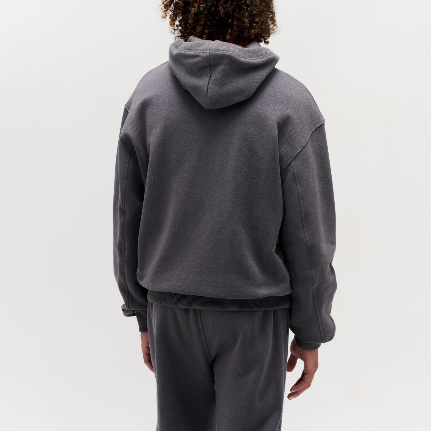 Мужское худи New Balance Made In USA Full Zip, цвет: Magnet — фото 3