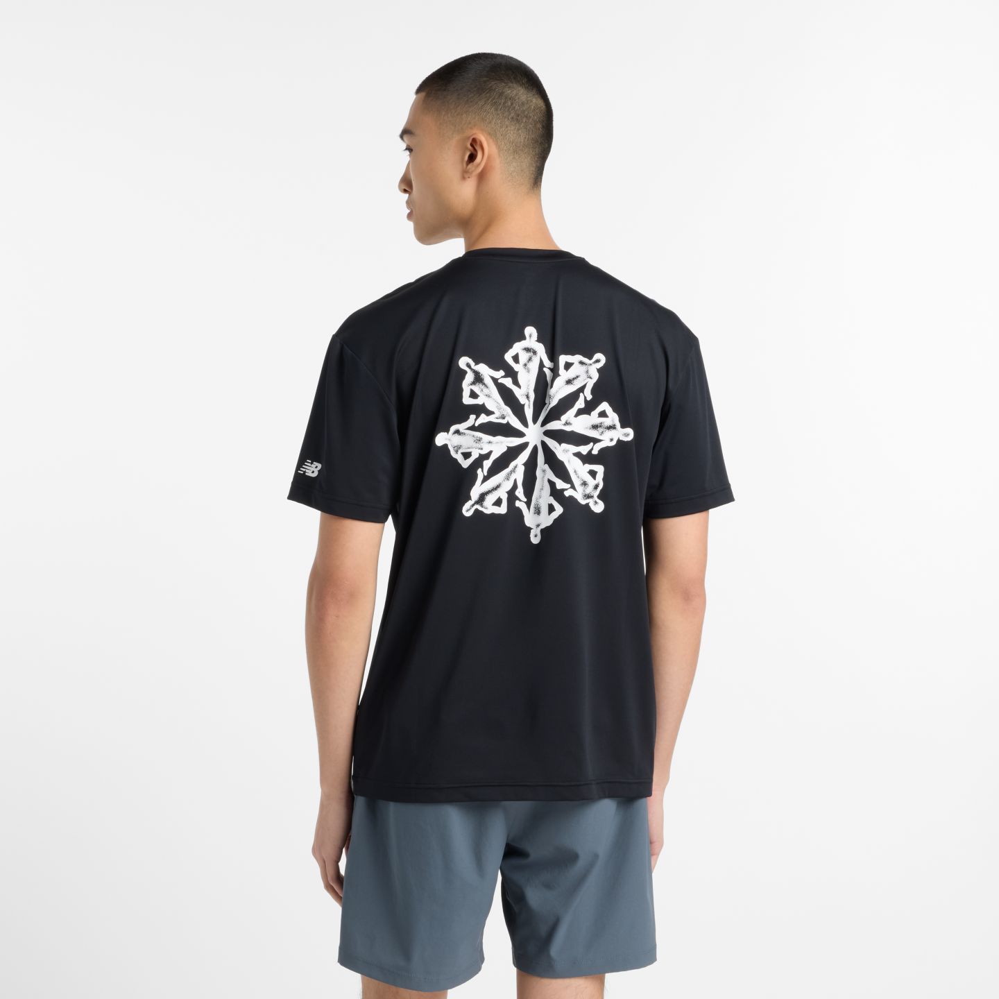 Мужская футболка New Balance Run Energy, цвет: Чёрный — фото 5