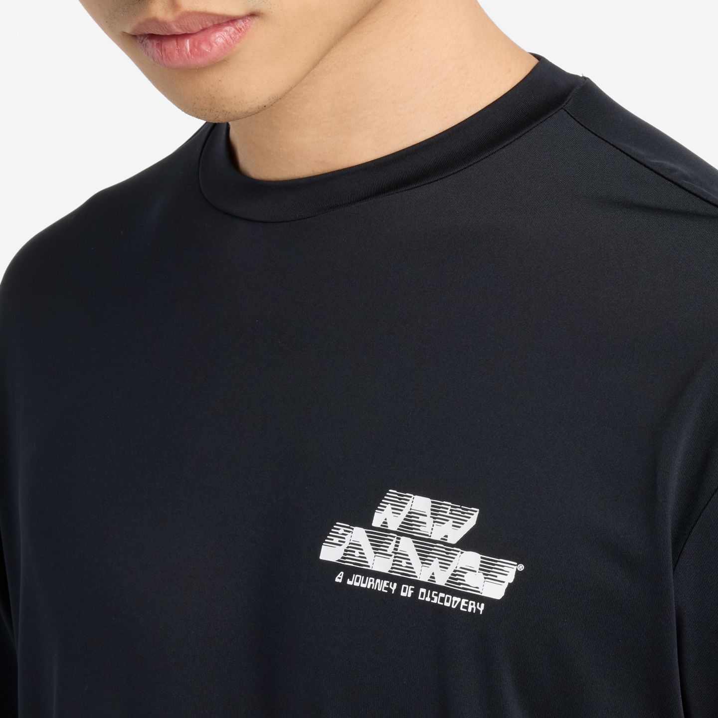 Мужская футболка New Balance Run Energy, цвет: Чёрный — фото 3