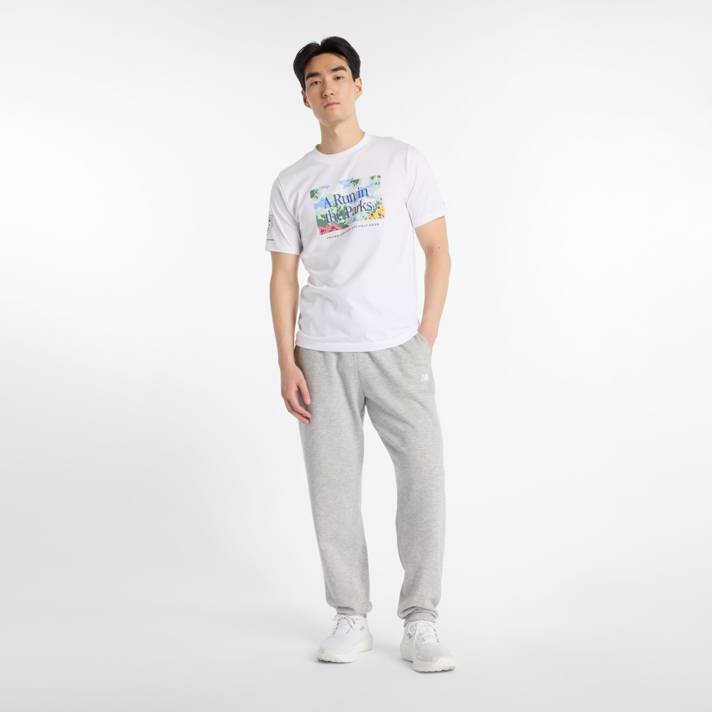 United Airlines NYC ハーフ グラフィックショートスリーブTシャツ