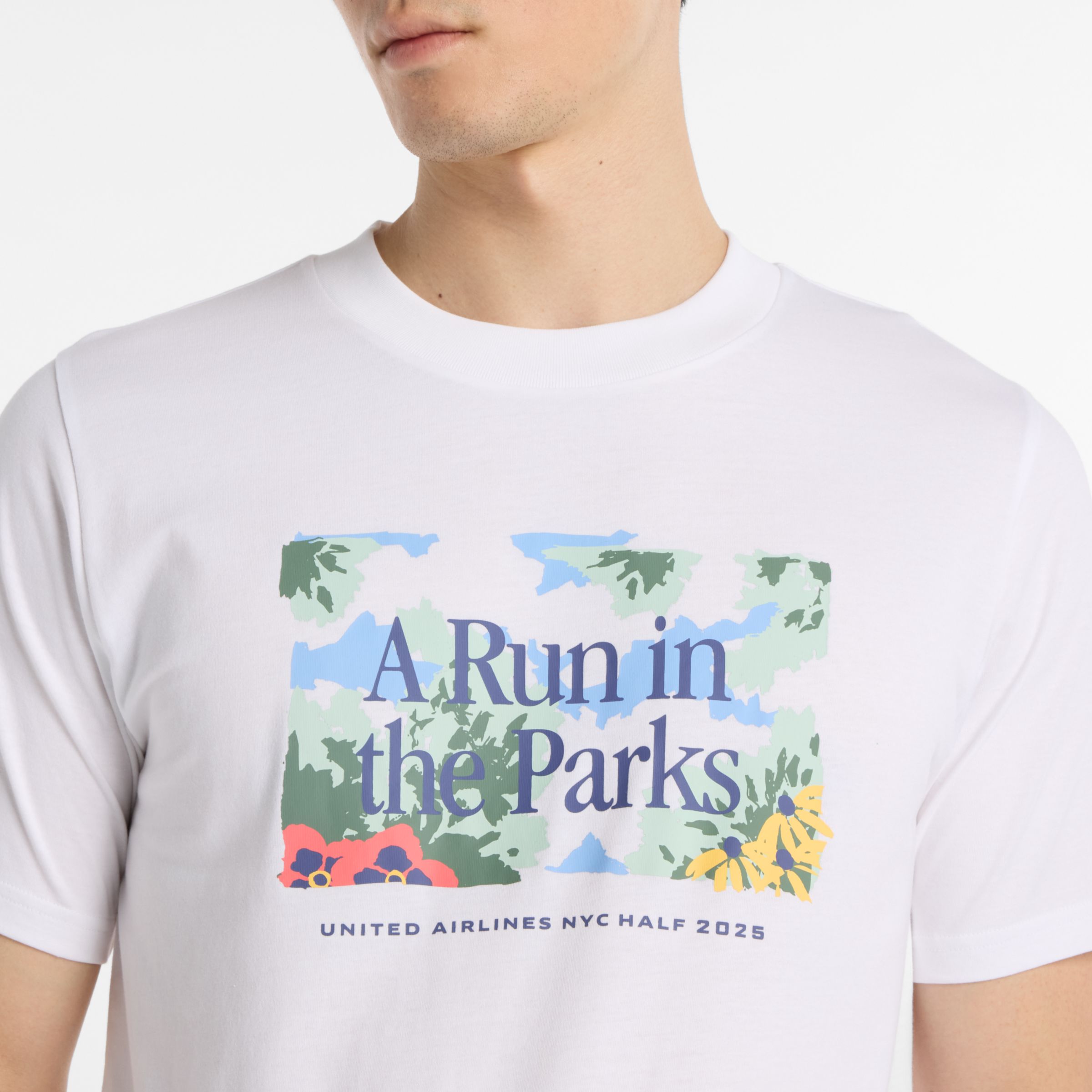 United Airlines NYC ハーフ グラフィックショートスリーブTシャツ