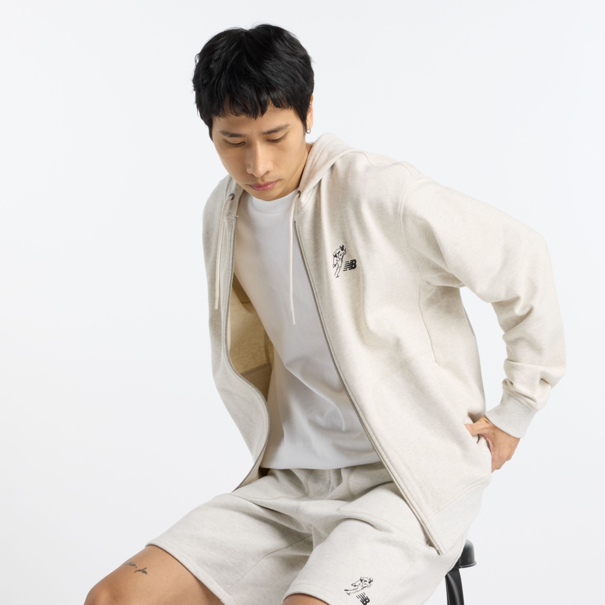 NEW BALANCE MEN'S SHOHEI SIGNATURE FULL ZIP HOODIE 