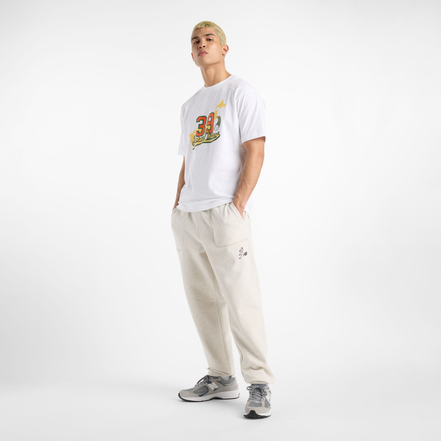 Мужская футболка New Balance Shohei Memories Graphic, цвет: Белый — фото 2