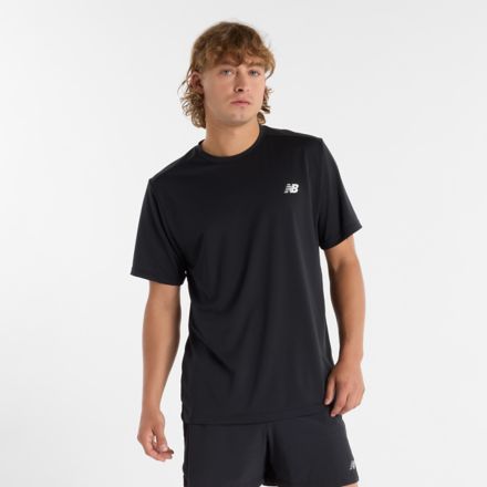 Sport Short Sleeve T-Shirt, BLACK with WHITE, MT51801BK