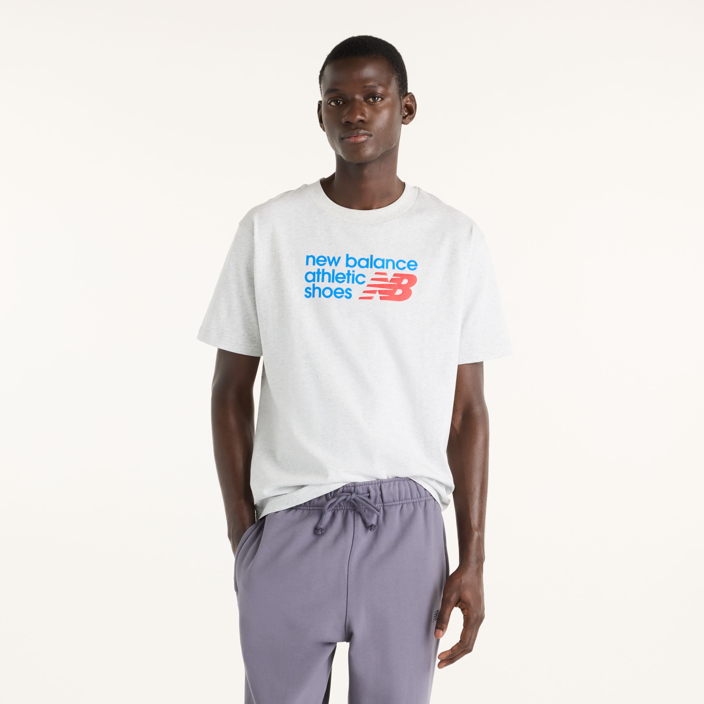 New Balance Athletics Premium Relaxed Chest Logo T-Shirt, MT51900AF2