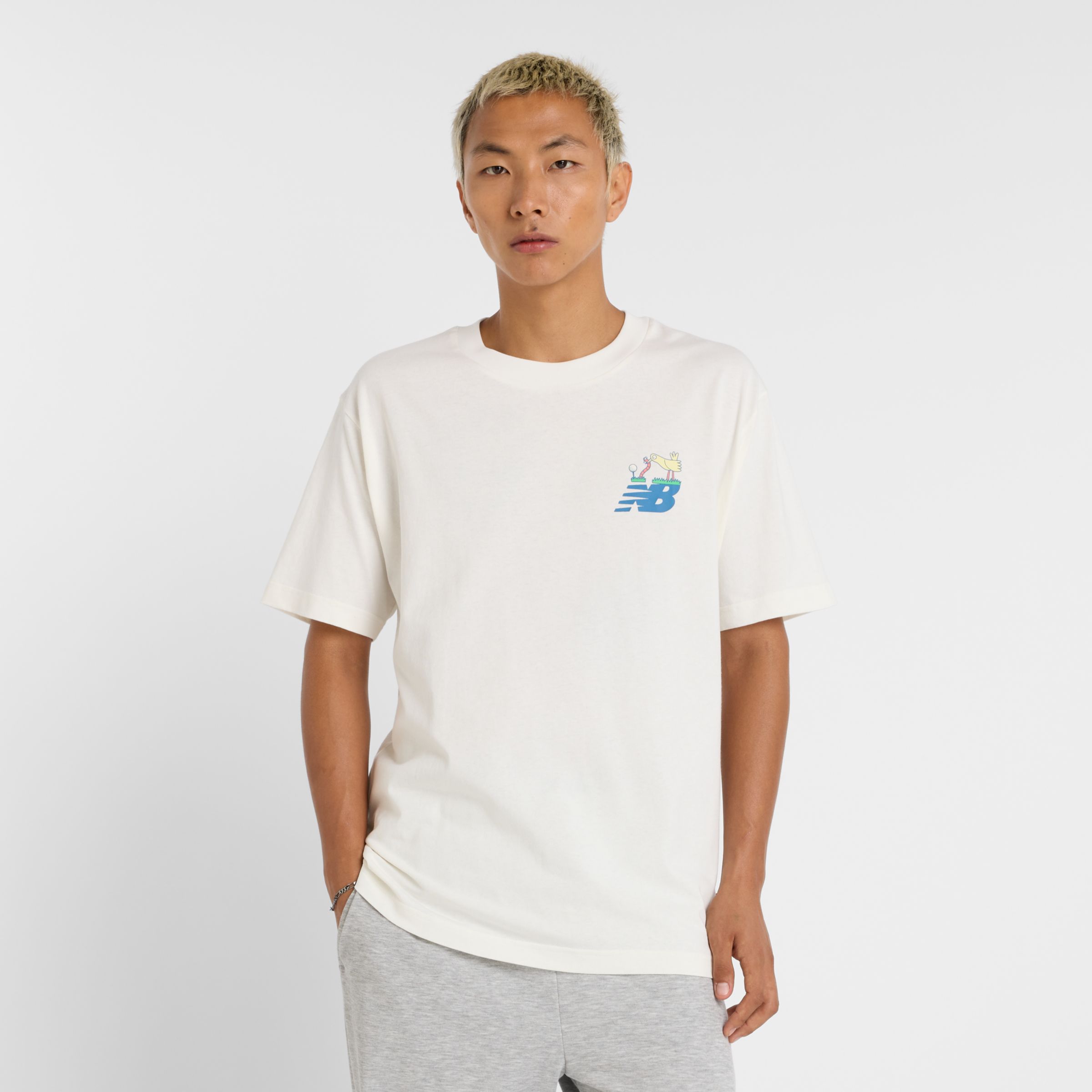 New Balance Uomo Athletics Golf Cartoon T-Shirt, Cotone, Taglia M