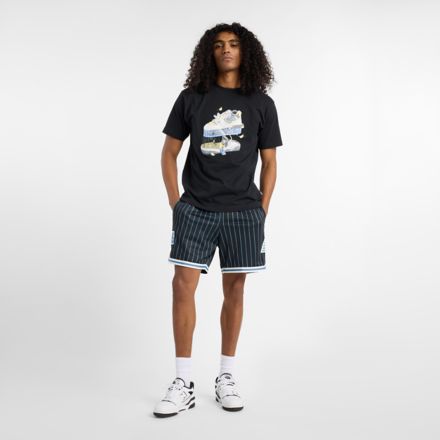 Tシャツ・カットソー New Balance Men's Black Fitness T-Shirt MT51918-BK Fitness Center T-Shirt - New Balance