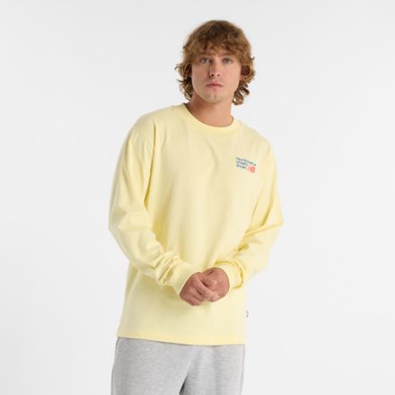 Athletics Premium Back Logo Long Sleeve, SEA STONE, MT51931PRC