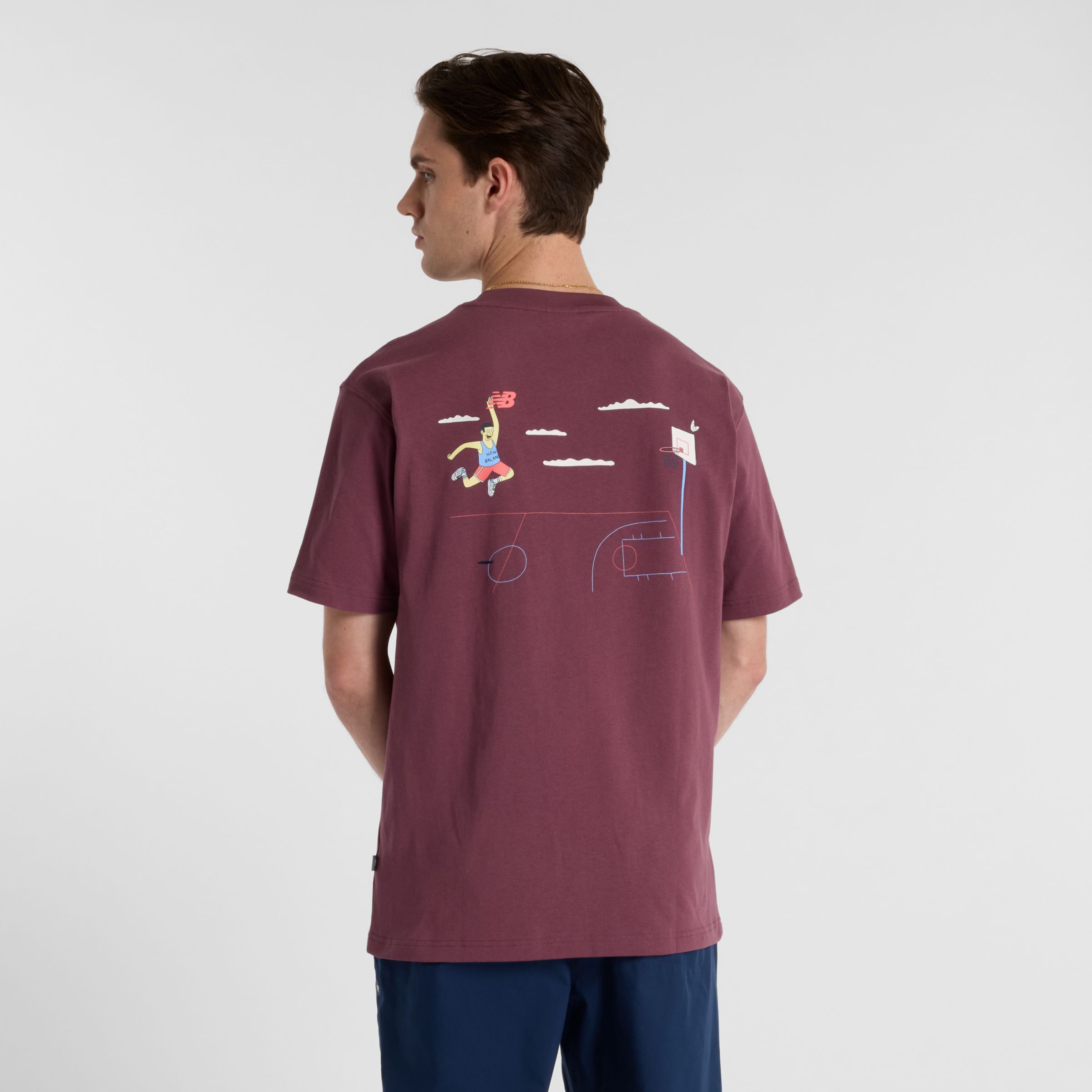 Athletics Hoops Cartoon T-Shirt