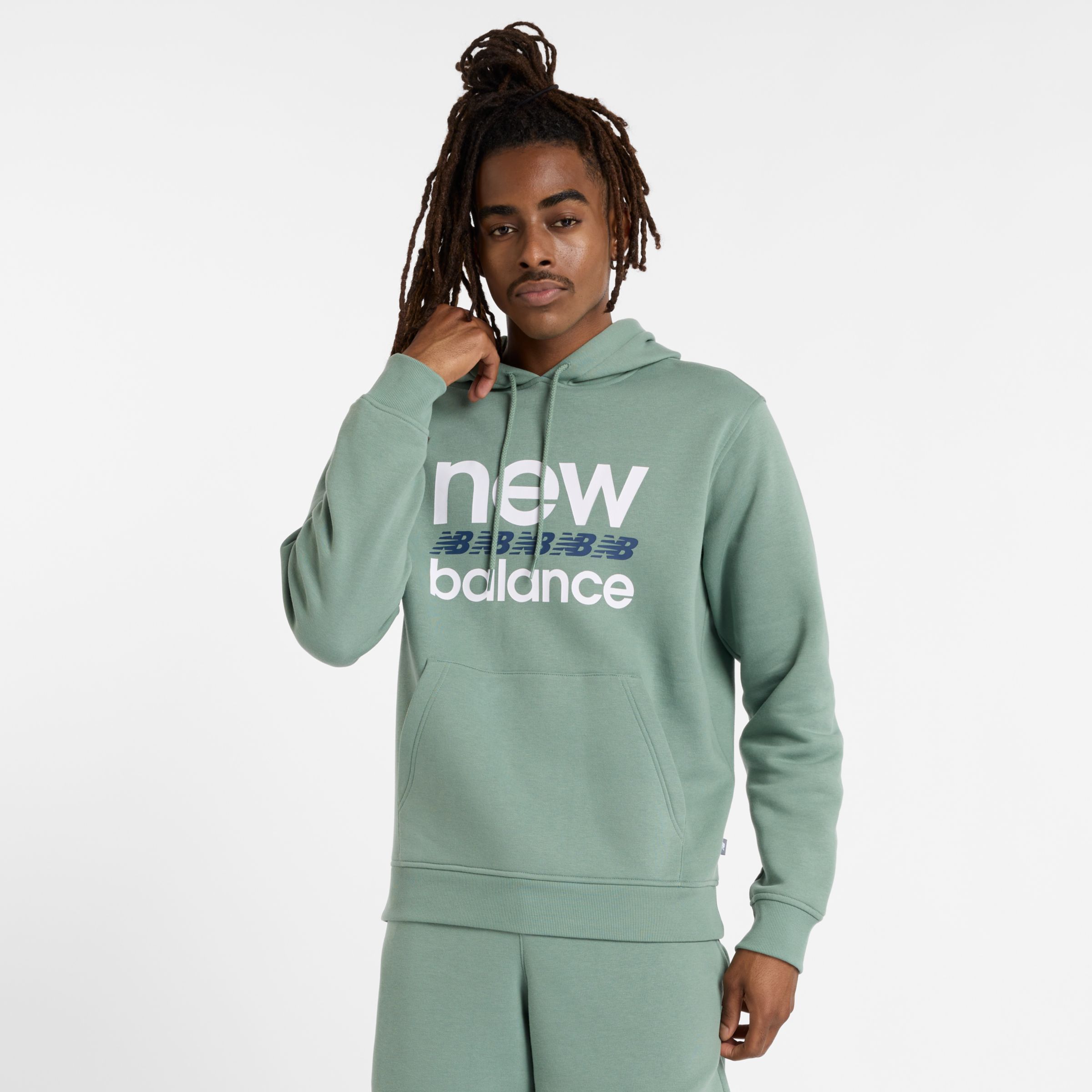 

New Balance Men's Sport Graphic Fleece Hoodie Green - Green