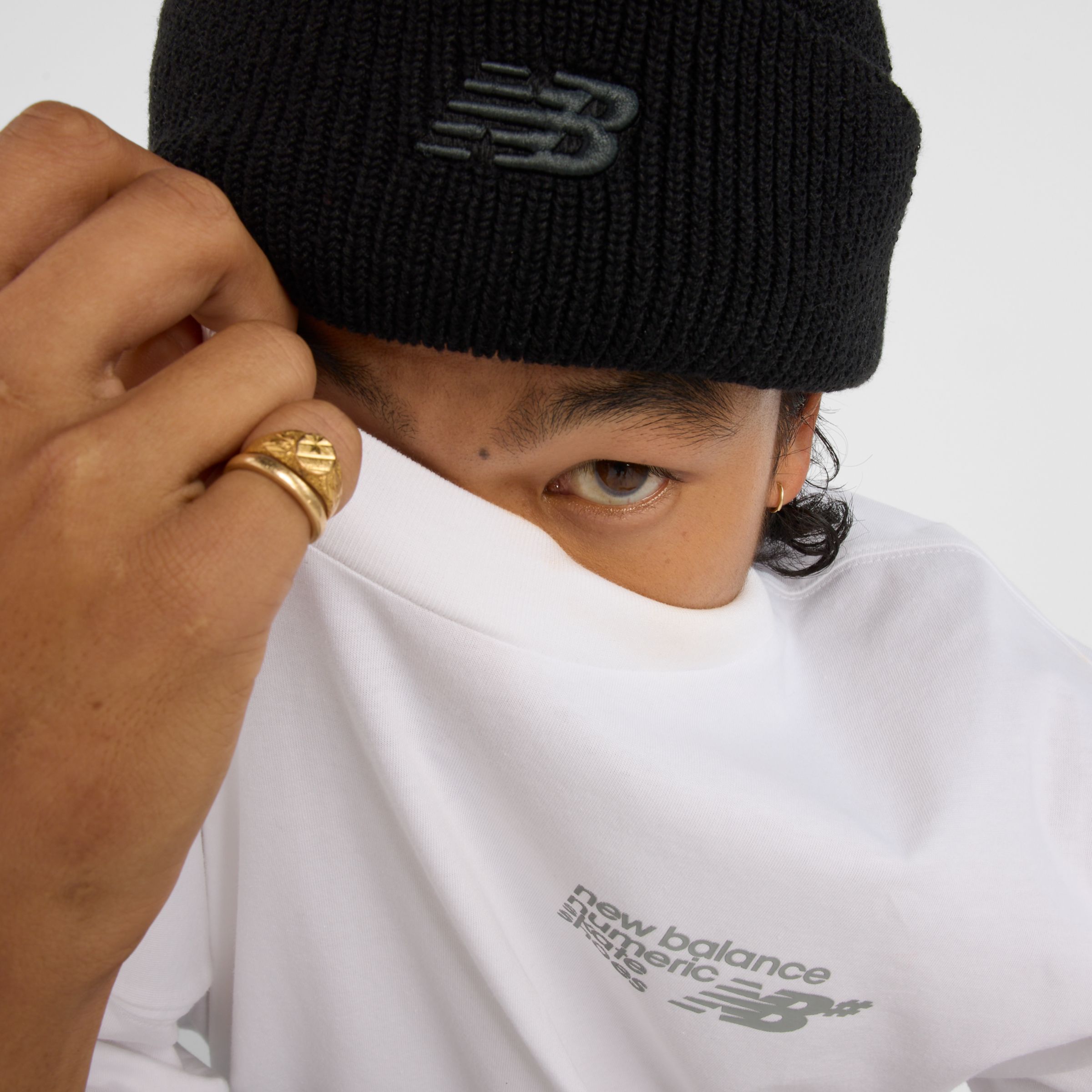 

New Balance Men's Numeric Small Logo Jersey T-Shirt White - White
