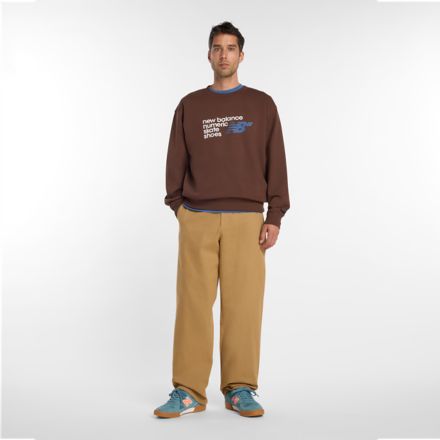 Numeric フレンチテリースウェットクルー, PUMPERNICKEL, MT51952ABJ