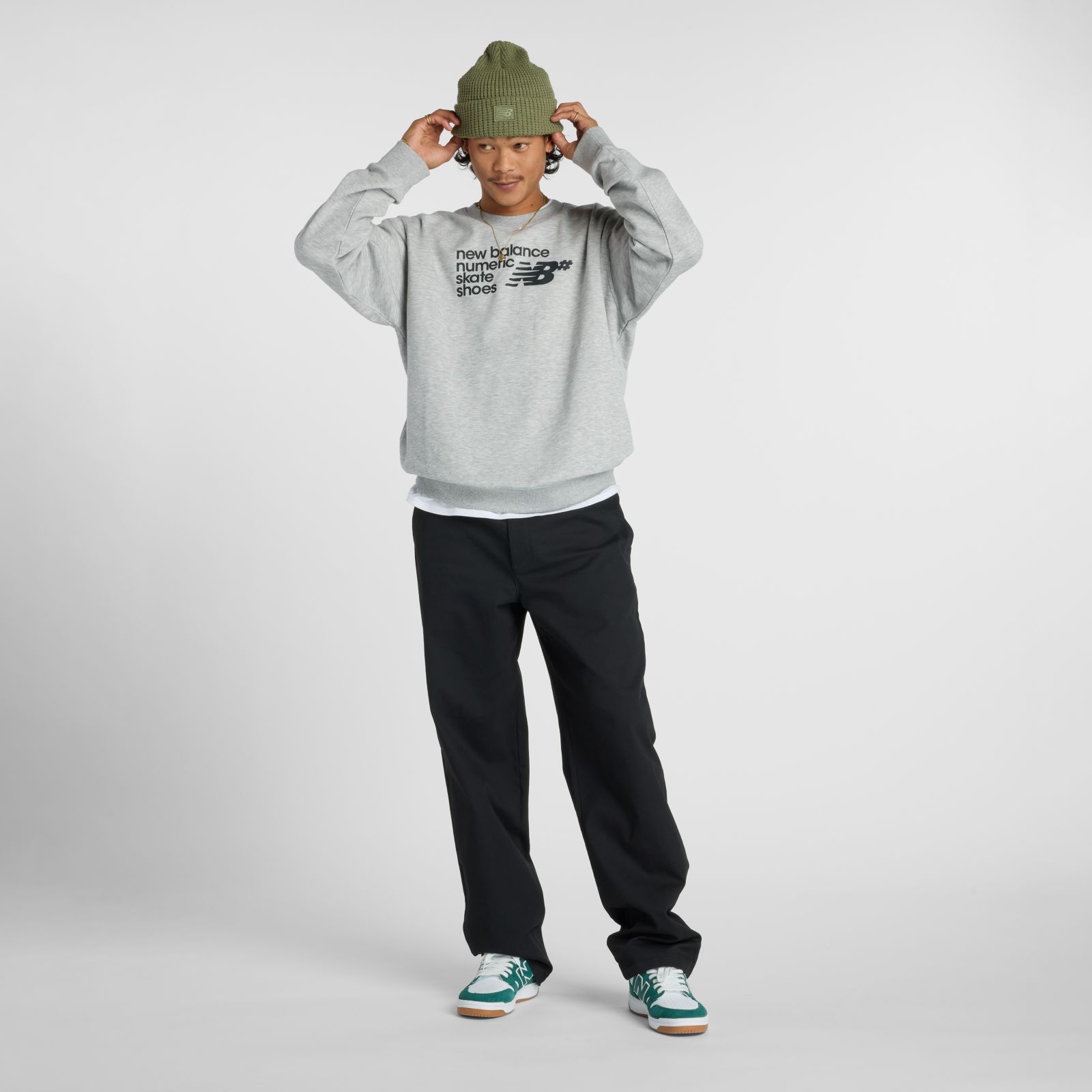Мужские свитеры New Balance Numeric French Terry Crew — фото 2