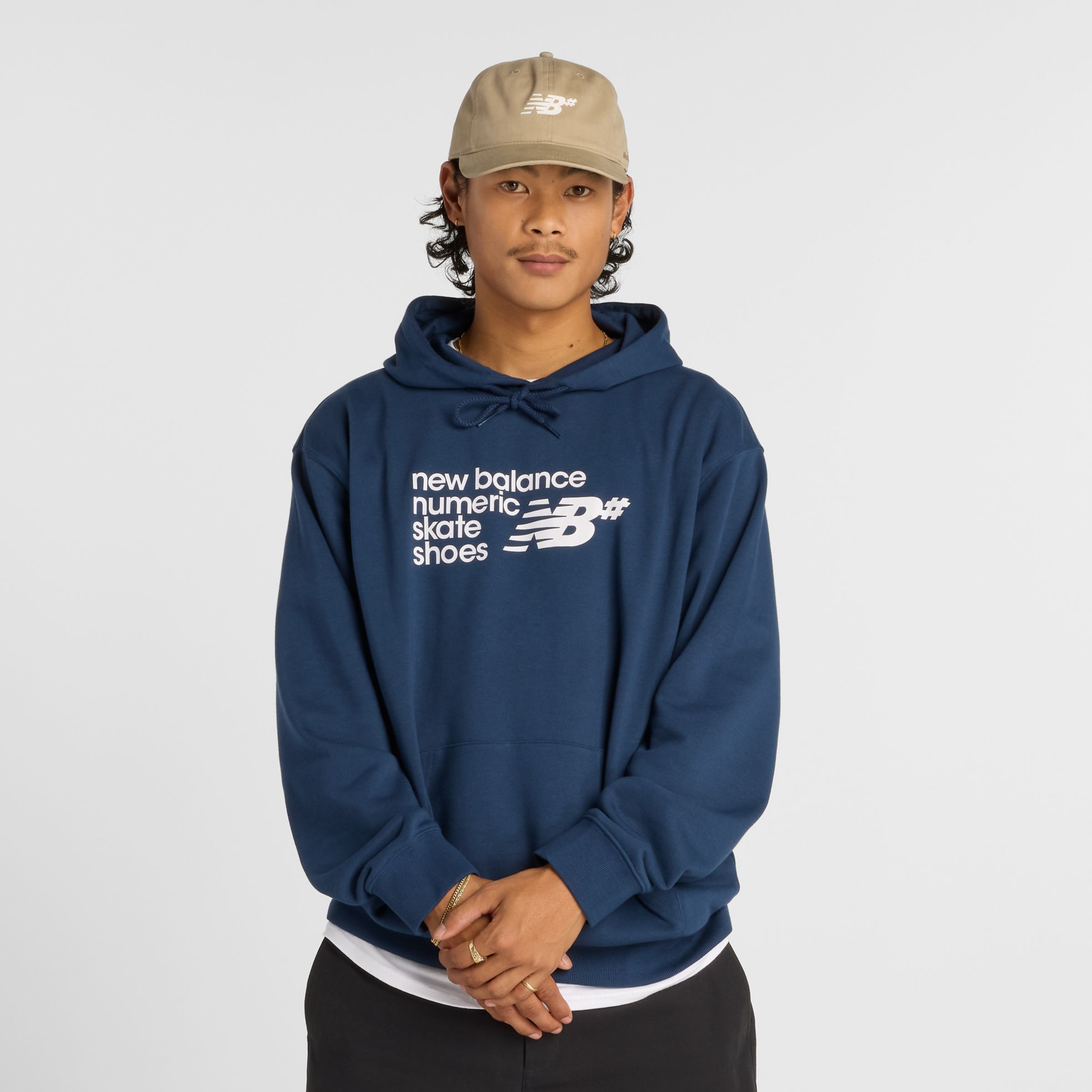 

New Balance Men's Numeric French Terry Hoodie Blue - Blue