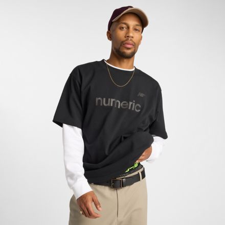 Numeric Cotton T-Shirt, BLACK, MT51955BK