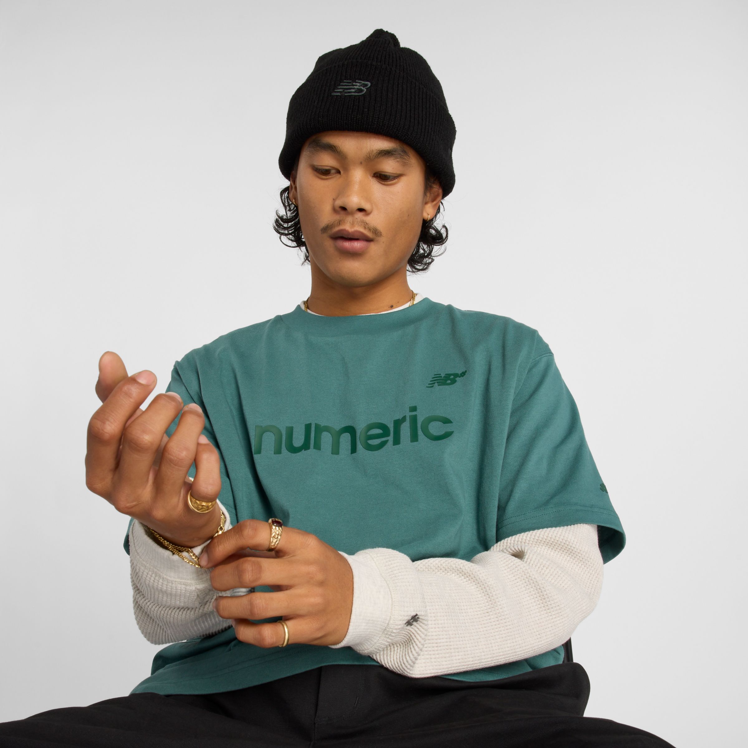 

New Balance Men's Numeric Cotton T-Shirt Green - Green