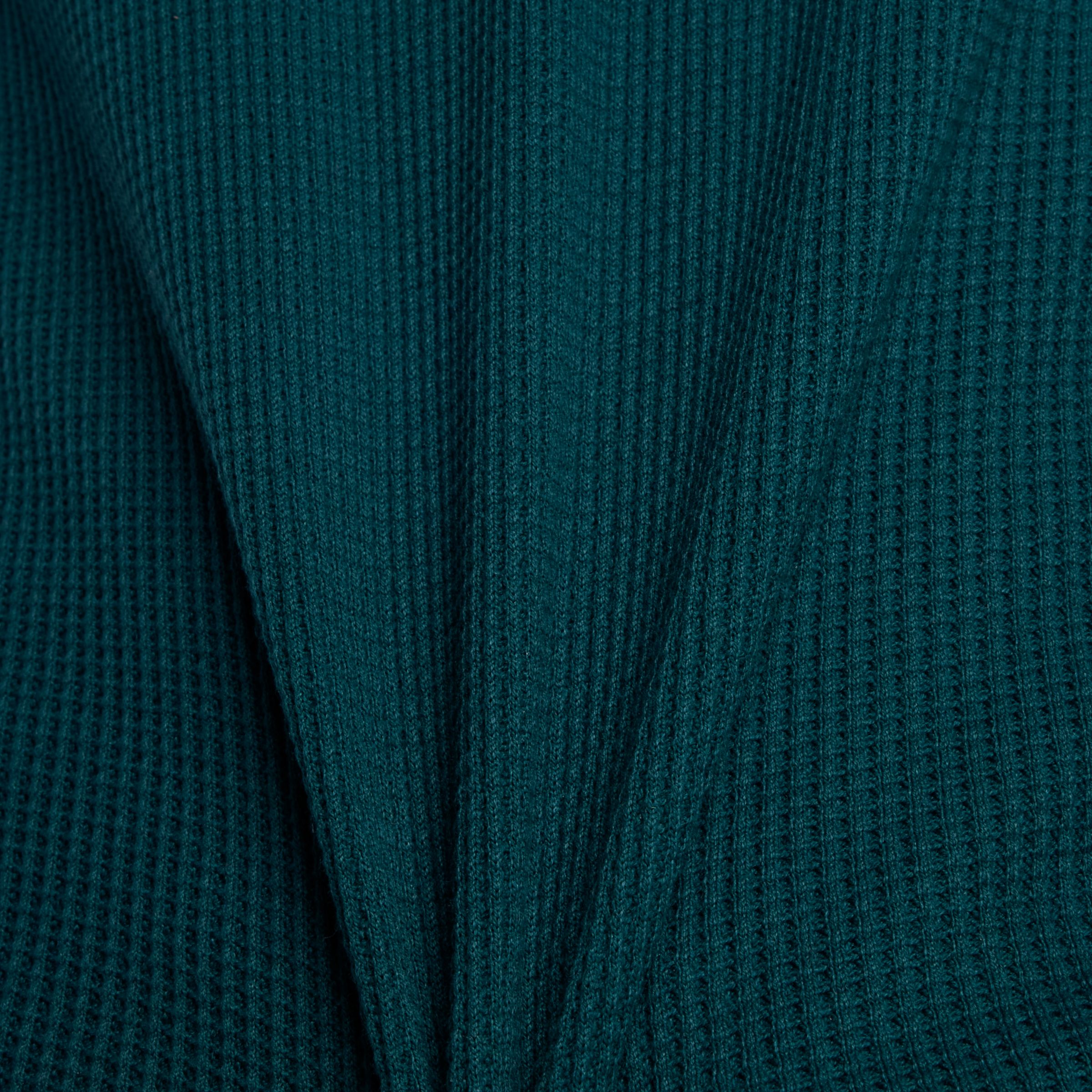 Numeric Waffle Knit Long Sleeve Henley