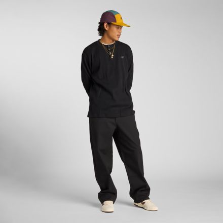 Numeric Waffle Knit Long Sleeve Henley