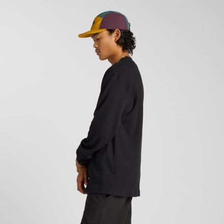 Numeric Waffle Knit Long Sleeve Henley