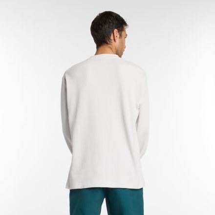 Numeric Waffle Knit Long Sleeve Henley