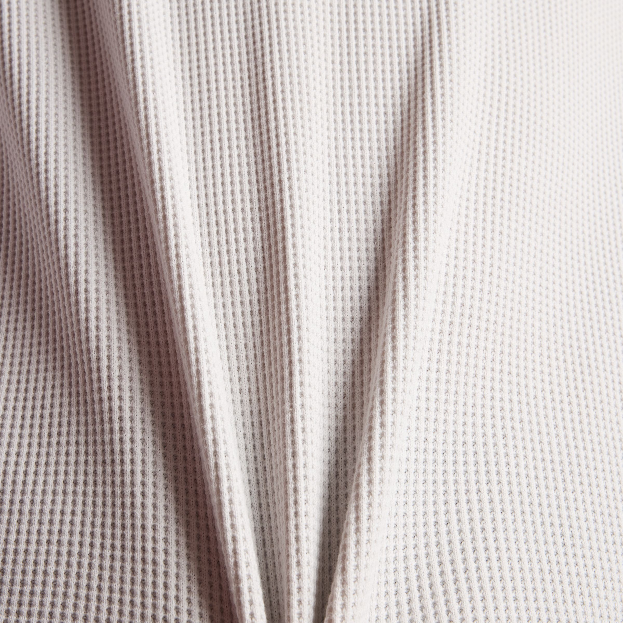 Numeric Waffle Knit Long Sleeve Henley