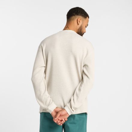 Numeric Waffle Knit Long Sleeve Henley