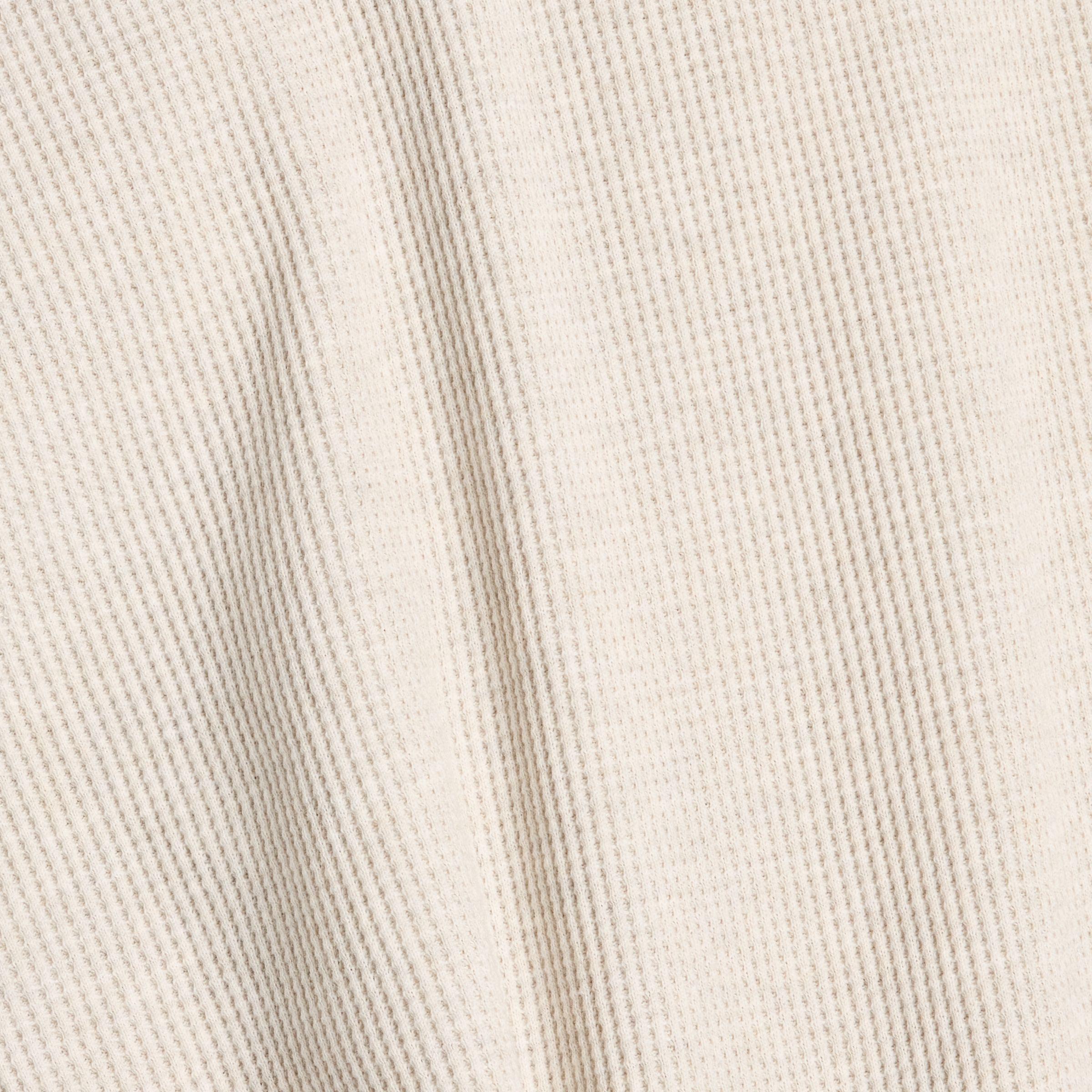 Manches longues en tricot gaufr&eacute; num&eacute;rique Henley